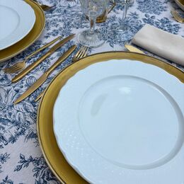 TOALHA JARDIM ANTIGO AZUL QUADRADA 2.40 x 2.40