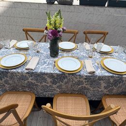 TOALHA JARDIM ANTIGO AZUL RETANGULAR 2.60 x 1.60