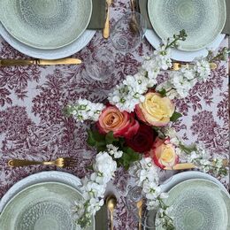 TOALHA JARDIM ANTIGO BORDEUX QUADRADA 2.40 x 2.40