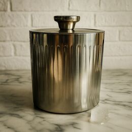 BALDE GELO TERMICO COM TAMPA E PINÇA INOX SUBLIME 