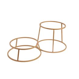 SUPORTE BUFFET ORGANIC REDONDO ALTO METAL OURO SUBLIME  