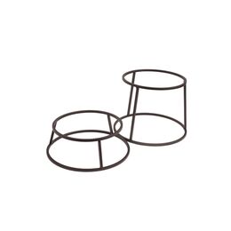 SUPORTE BUFFET ORGANIC  REDONDO ALTO METAL PRETO SUBLIME 