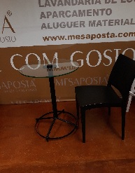 MESA CLÁSSICA PRETA CAFE/ESPLANADA 0,75*0,60MT