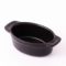 Taça individual tacho oval preto 160*90MM