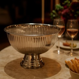 CHAMPANHEIRA TAÇA INOX SUBLIME 6 GARRAFAS 