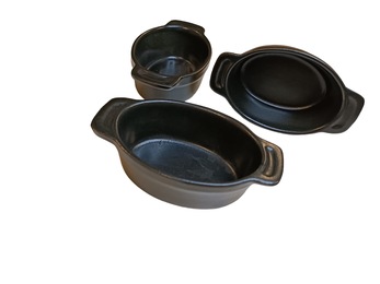 Taça individual tacho oval preto 160*90MM